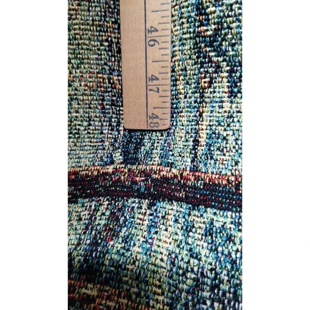Thomas Kinkade Winter Cottage Tapestry Throw Blanket Snowy Village‎